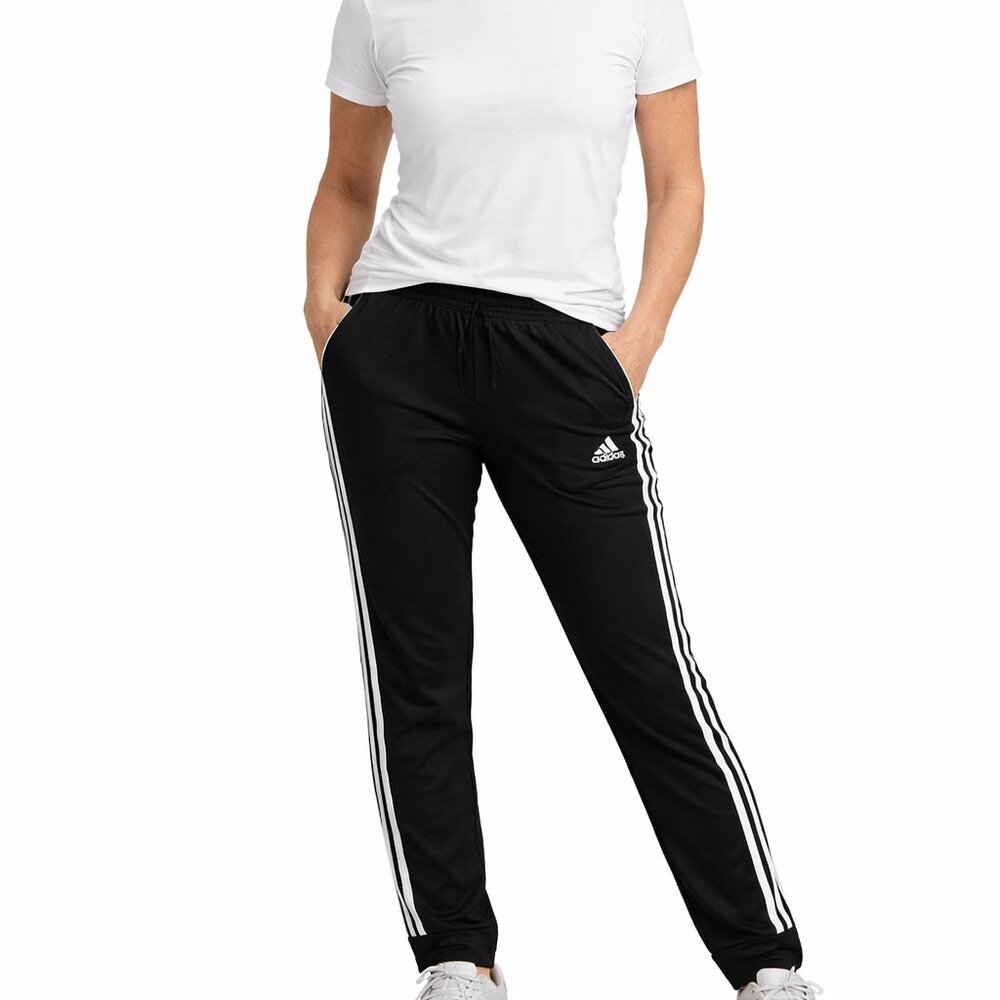 Adidas Black 3-Stripe Leggings XS Athletic Jogger Pants Women NWT